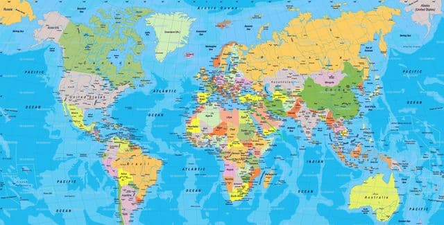 موقع القدس علي خريطة العالم